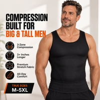 Compression built for big and tall men, sizes M to 5XL